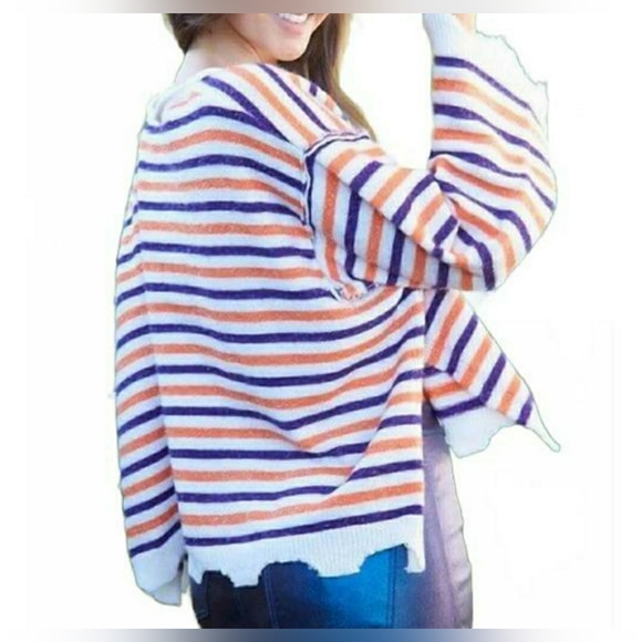 PEACH LOVE STRIPED SWEATER - Picture 10 of 14